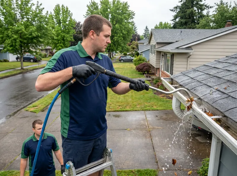 Post-Storm Emergency Gutter Flush in Salem, OR